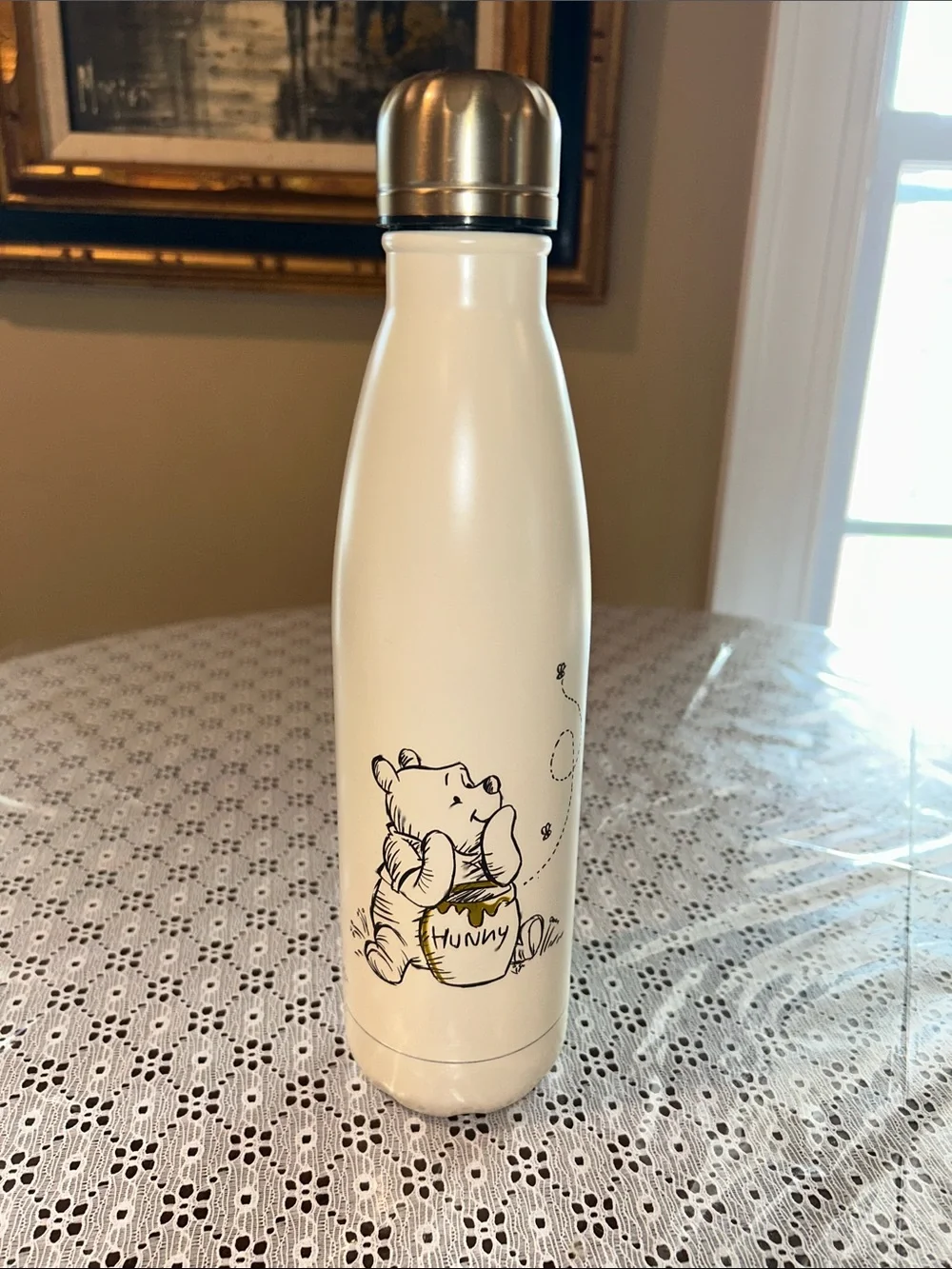 Primark Cream Stainless Steel Winnie the Pooh Insulated Bottle